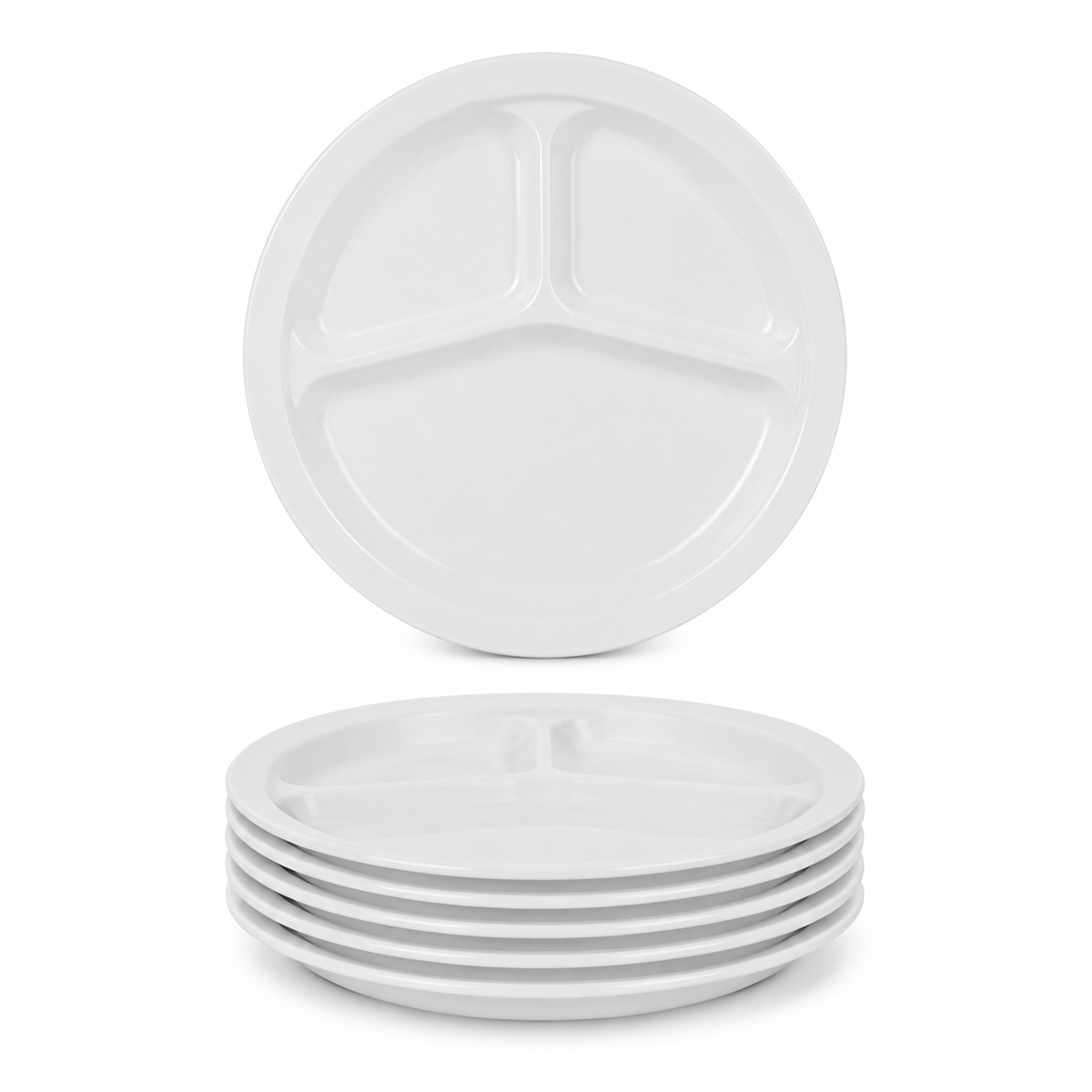 Divided Portion Plate Round 9.75" product photo