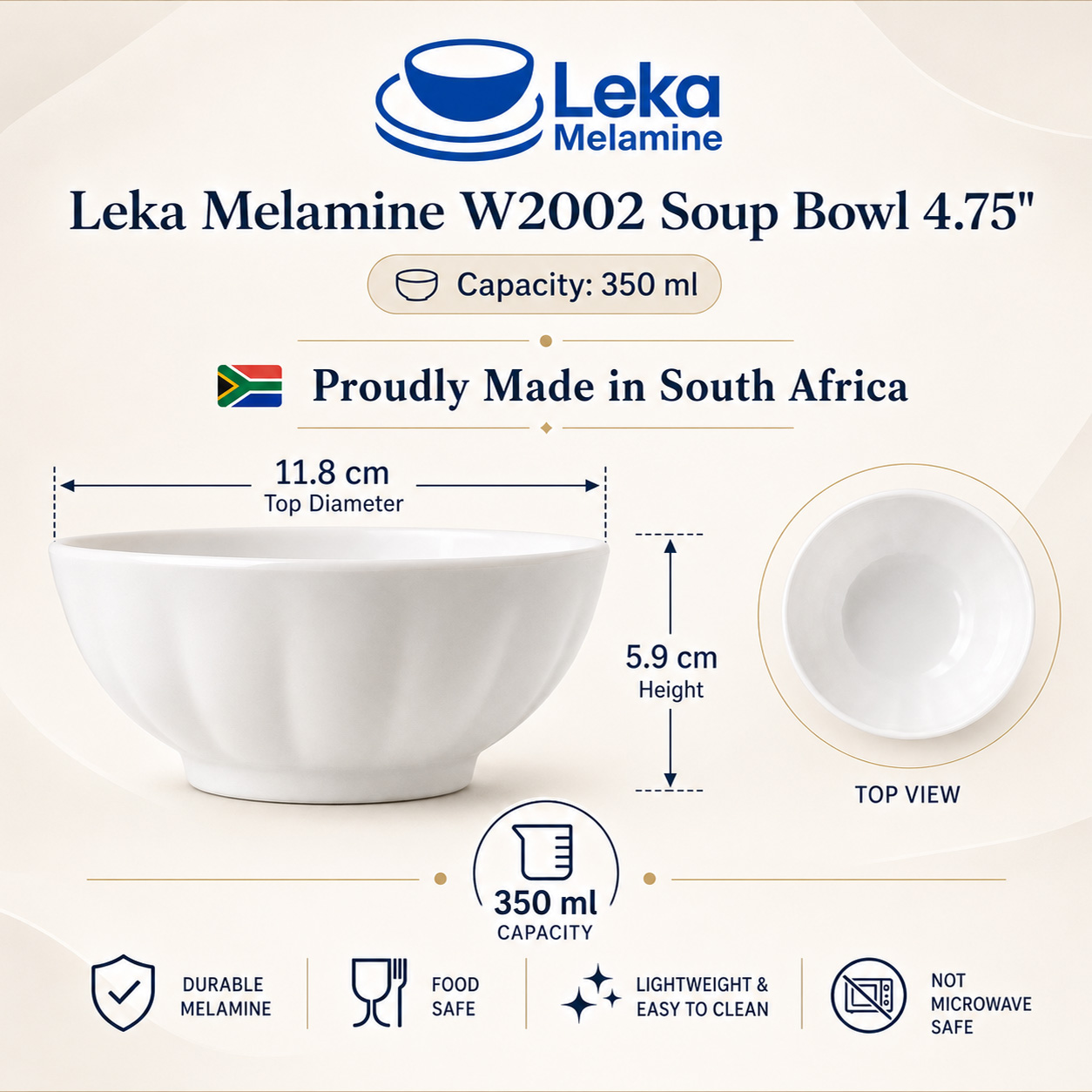 Soup Bowl 4.75“ 350ml product photo